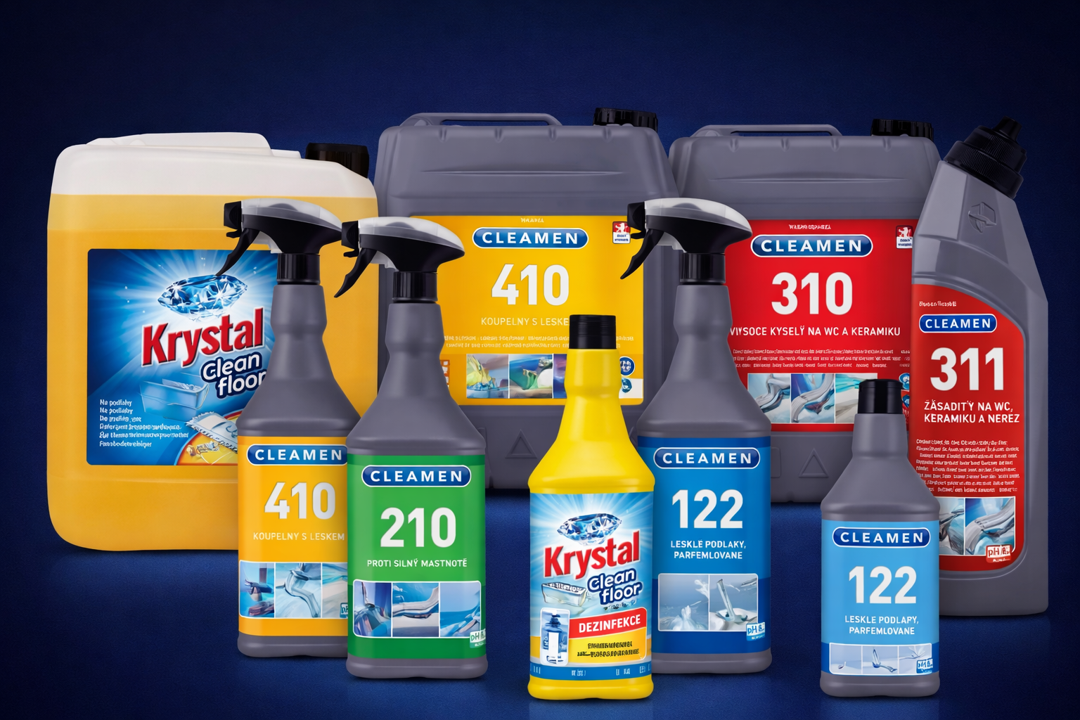 Profesionálne čistiace prostriedky